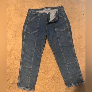 Old Navy High-Rise O.G. Straight Jeans - Dark Blue